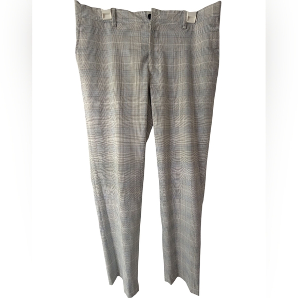 Zara Men's Elegant Gray Plaid Trousers - Picture 1 of 4